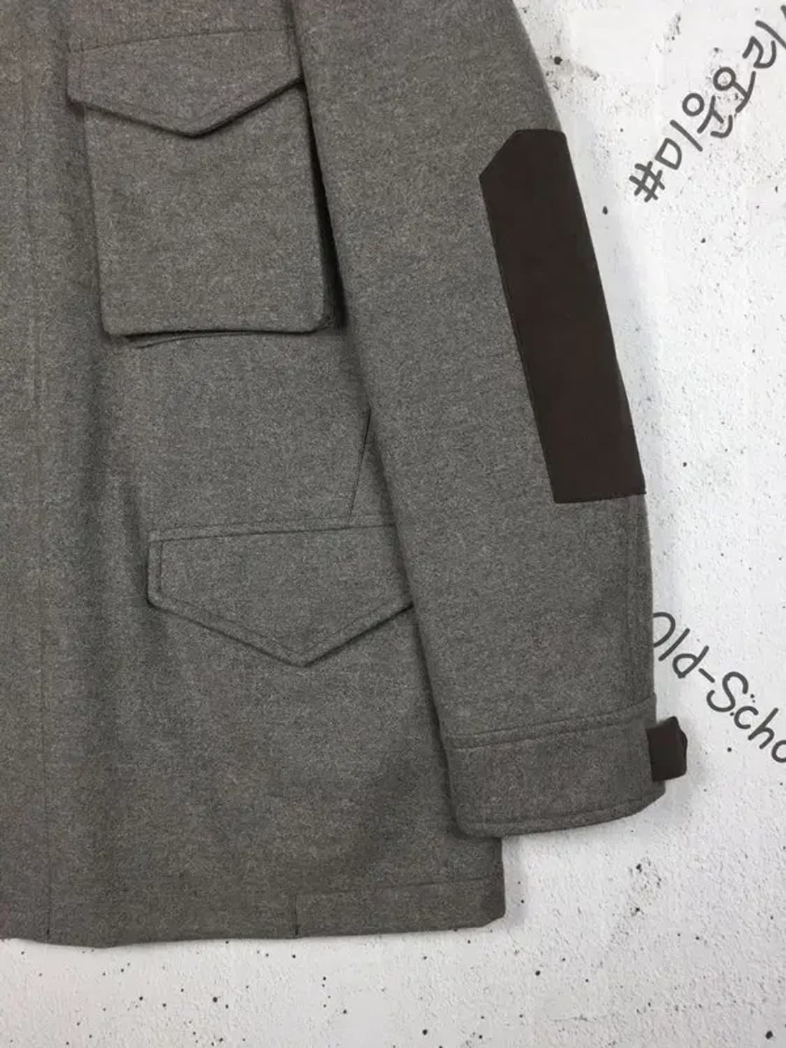 프랑코 페라로 모직 하프 점퍼 자켓 그레이 105 3400193 상품이미지7