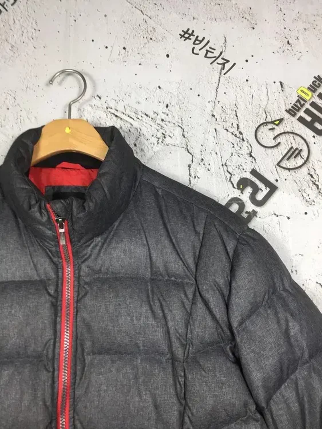 르꼬끄 구스다운 패딩 점퍼 그레이 L 3400194 상품이미지5