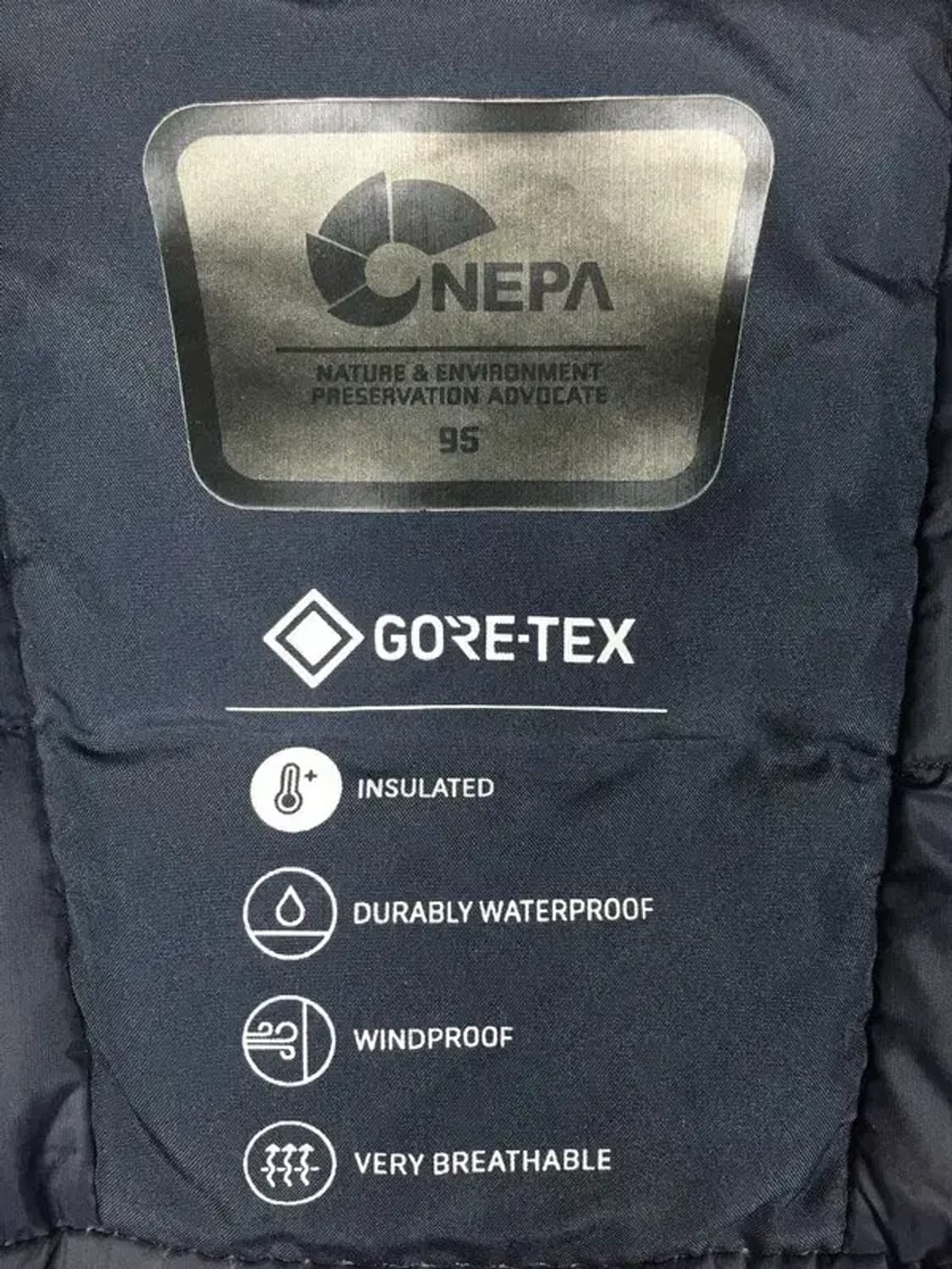 네파 고어텍스 구스다운 패딩 점퍼 코트 네이비 95 3400203 상품이미지8