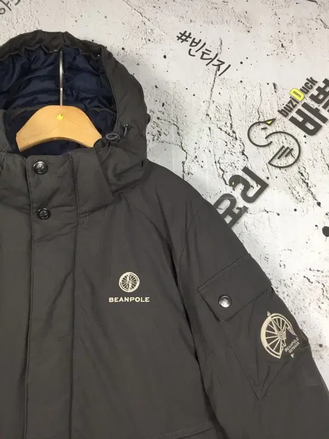 빈폴 여성 덕다운 숏 패딩 점퍼 빈티지 그레이 85 3400197 상품이미지5