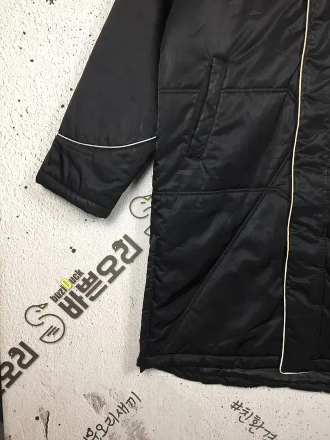 리복 올드스쿨 트레이닝 롱 패딩 블랙 100 3400198 상품이미지6