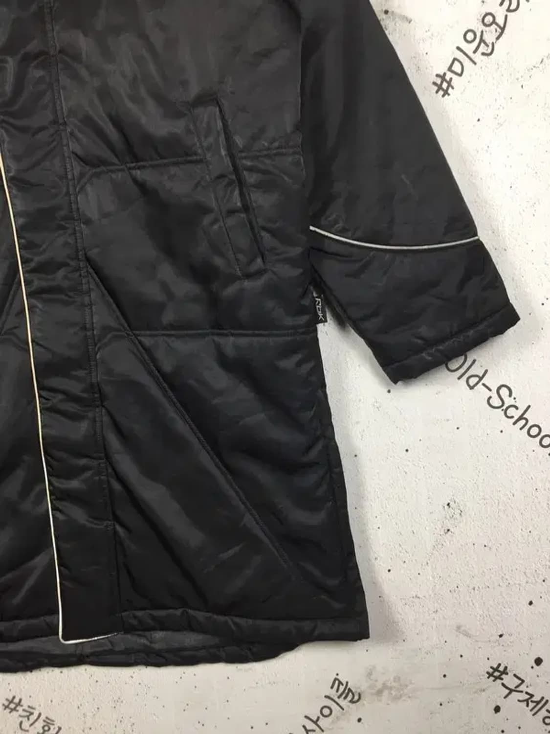 리복 올드스쿨 트레이닝 롱 패딩 블랙 100 3400198 상품이미지7