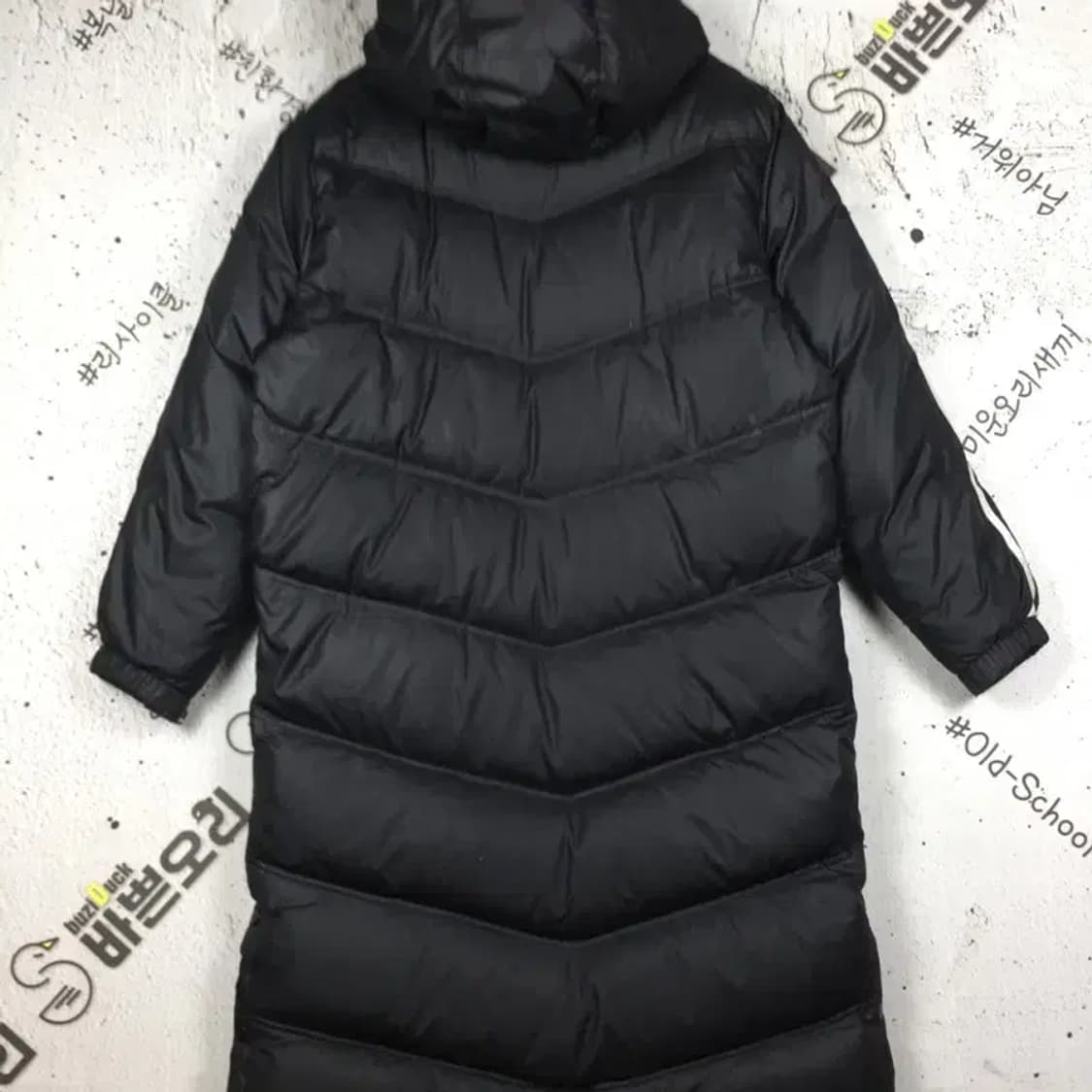 아디다스 티로11 덕다운 롱패딩 점퍼 레드블랙 95 3400200 상품이미지2