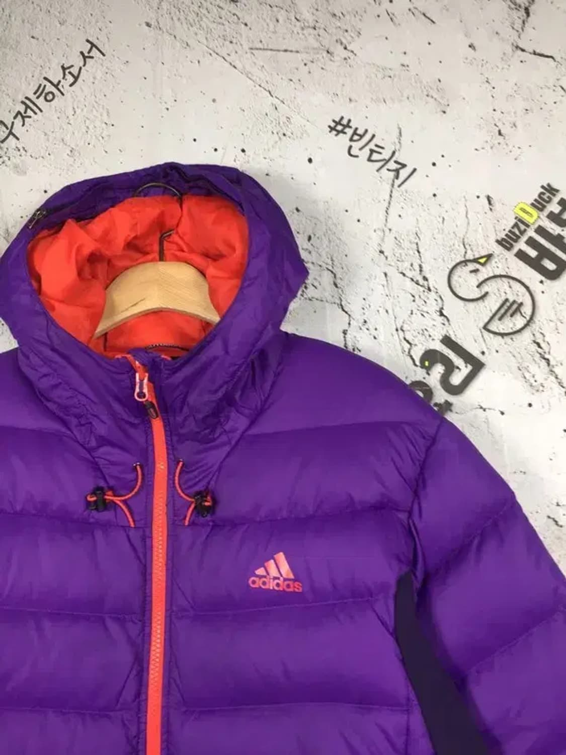 아디다스 덕다운 패딩 점퍼 오렌지 퍼플 110 3400202 상품이미지5