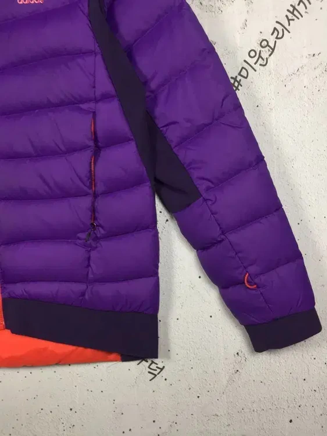 아디다스 덕다운 패딩 점퍼 오렌지 퍼플 110 3400202 상품이미지7