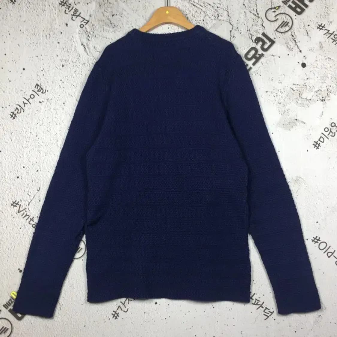 자라 맨 니트 스웨터 네이비 100 2400108 상품이미지2