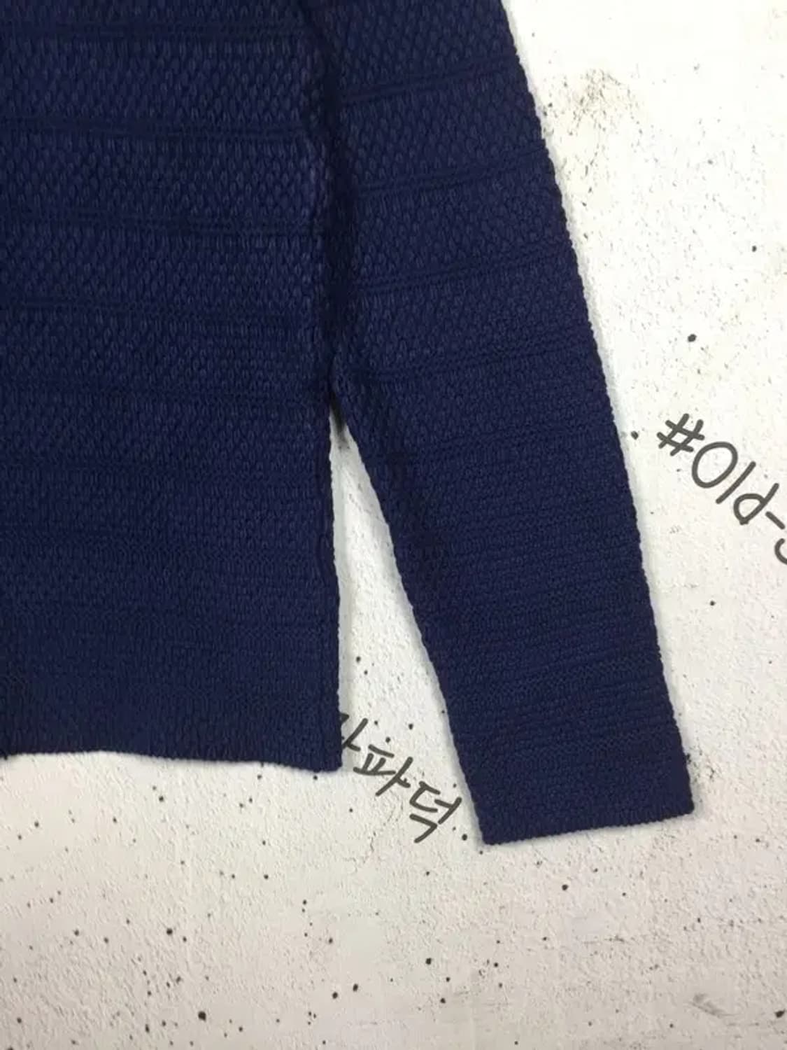 자라 맨 니트 스웨터 네이비 100 2400108 상품이미지7