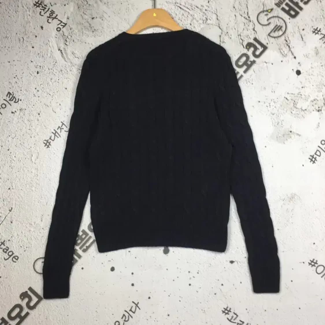 폴로랄프로렌 여성 라운드 케이블 니트 블랙 M 2400116 상품이미지2