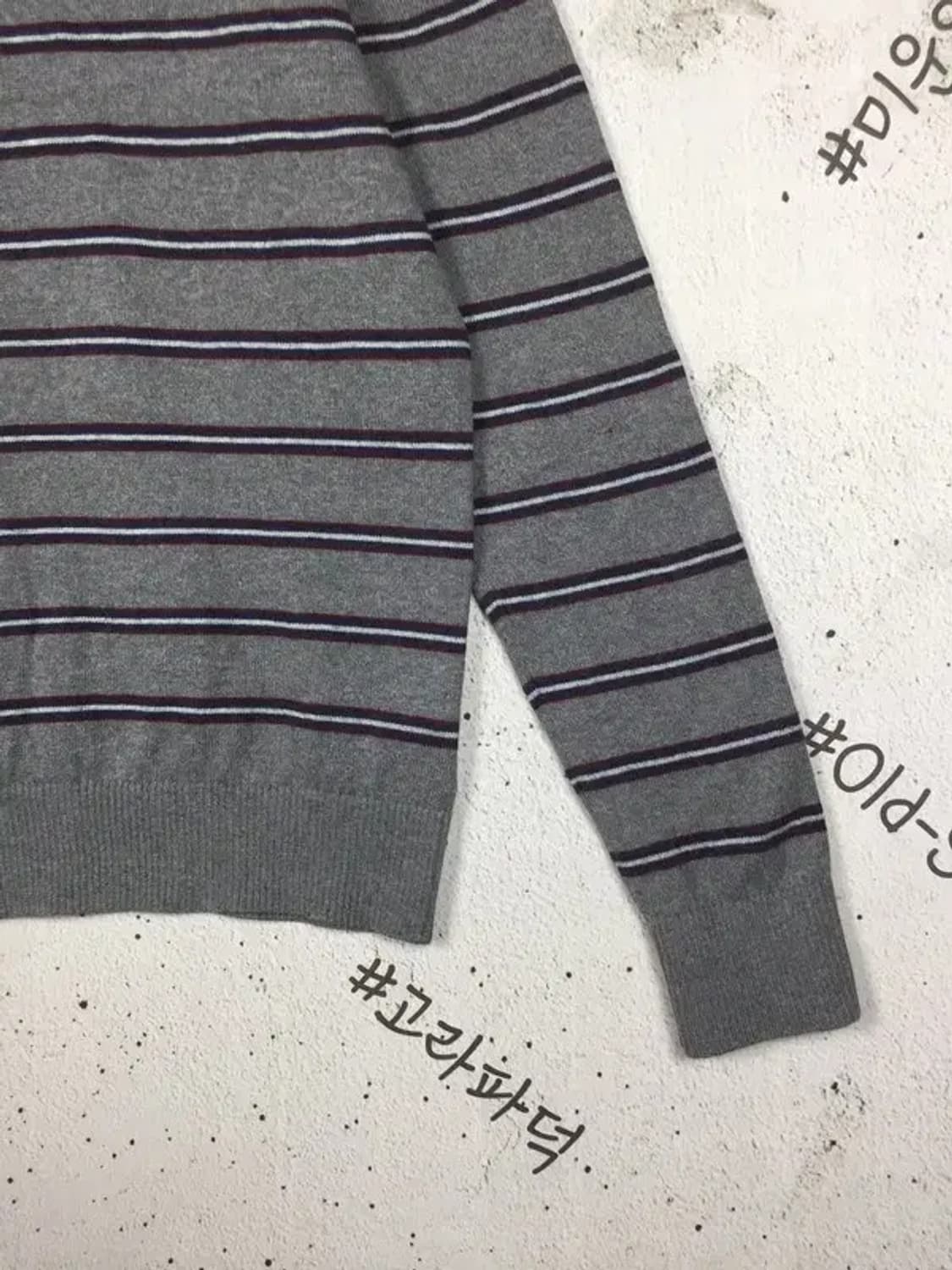 타미힐피거 코튼 캐시미어 하프집업 니트 그레이 M 2400109 상품이미지7