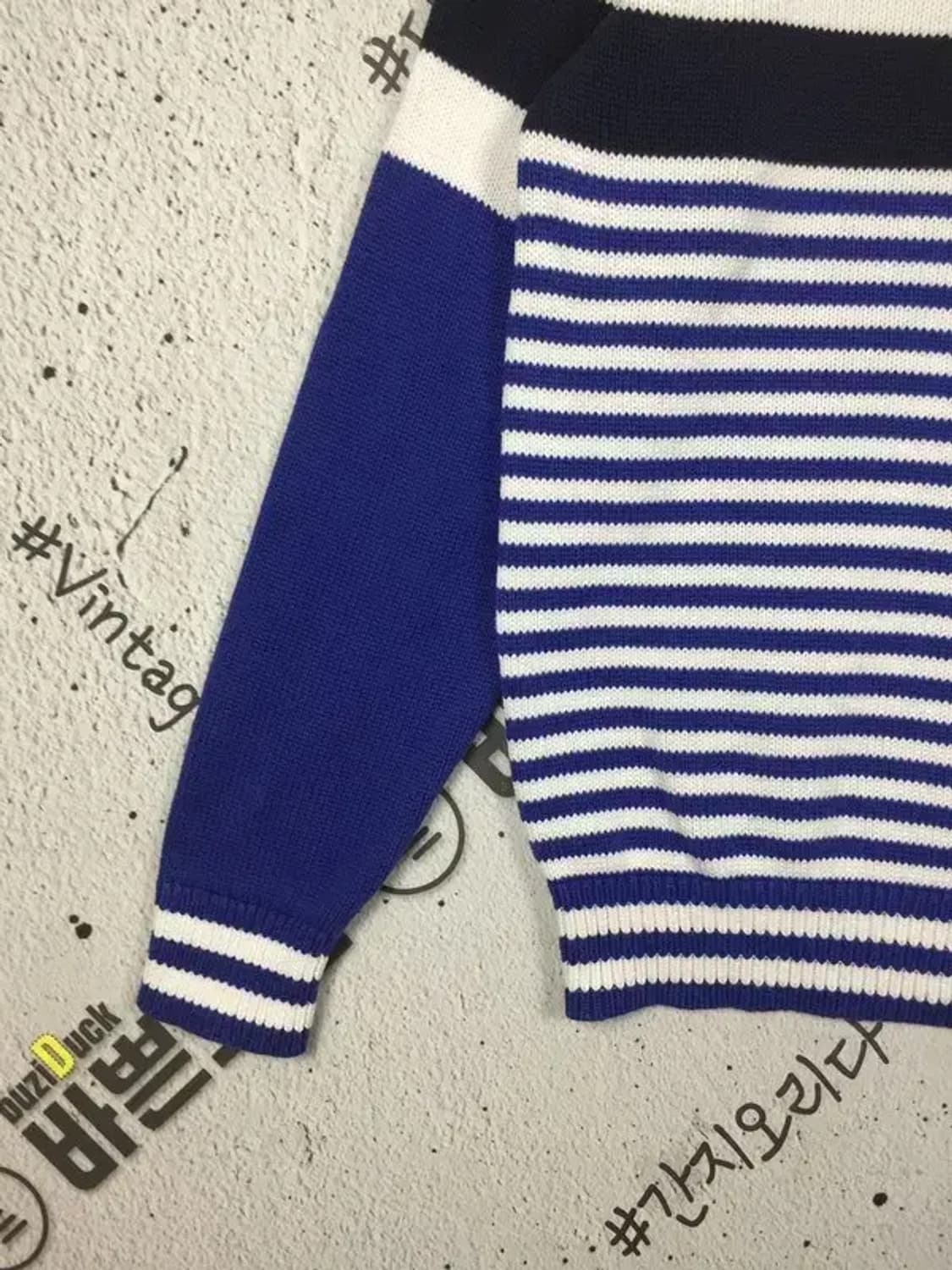 타미힐피거 스웨터 니트 네이비 스트라이프 M 2400111 상품이미지6