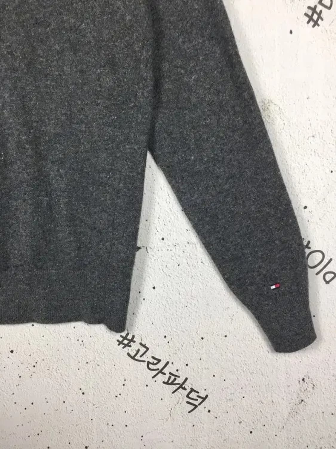 타미힐피거 숄카라 니트 그레이 L 2400112 상품이미지8