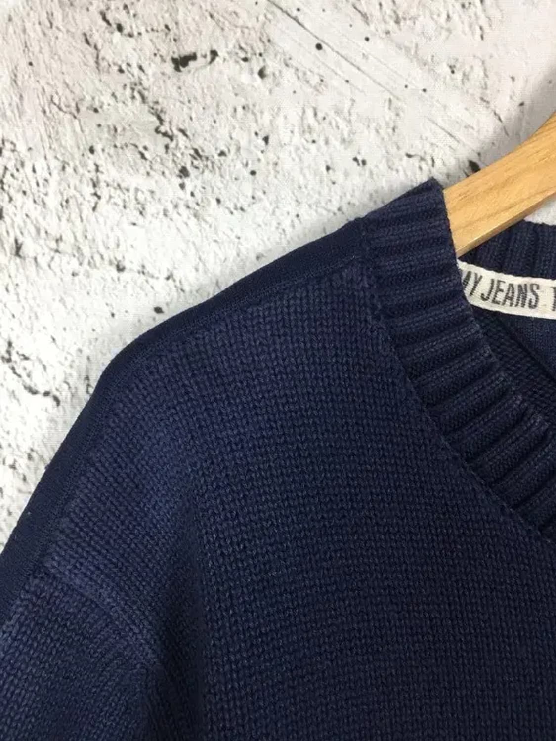 타미진스 아웃라인 테이핑 니트 빈티지 네이비 S 2400114 상품이미지5