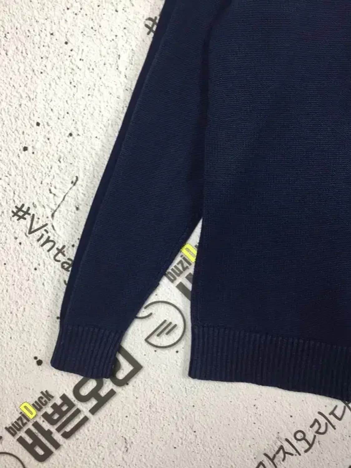 타미진스 아웃라인 테이핑 니트 빈티지 네이비 S 2400114 상품이미지6