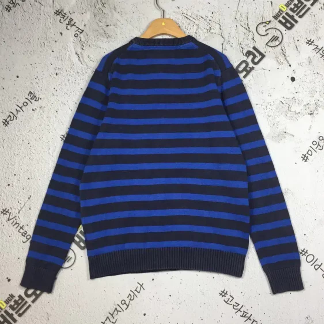 타미힐피거 캐주얼 스트라이프 니트 빈티지 블루 M 2400117 상품이미지2