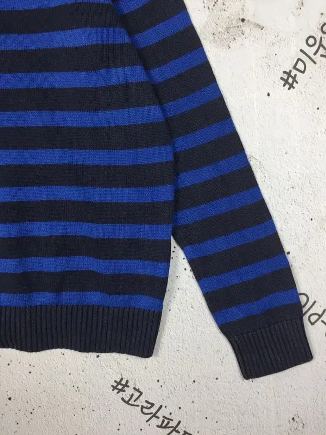 타미힐피거 캐주얼 스트라이프 니트 빈티지 블루 M 2400117 상품이미지6