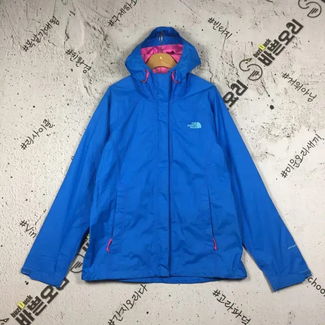 노스페이스 등산 바람막이 자켓 블루 M 3800210 상품이미지1