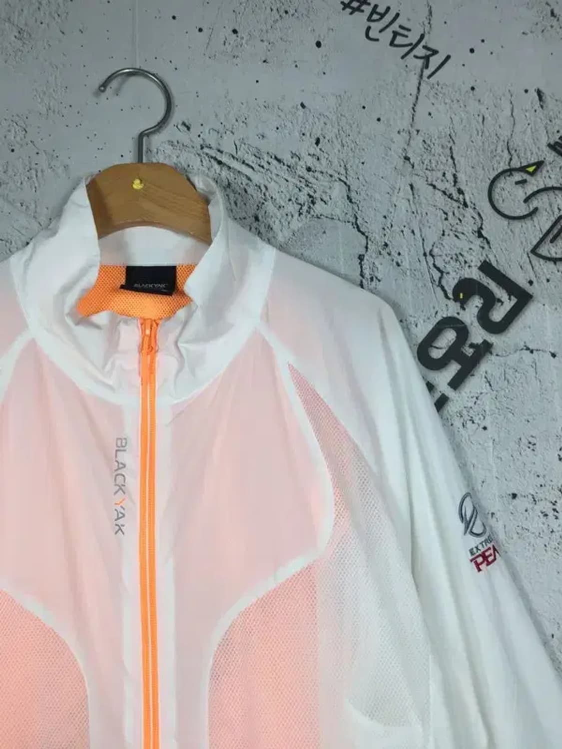 블랙야크 바람막이 집업 경량 자켓 화이트 105 3800211 상품이미지5