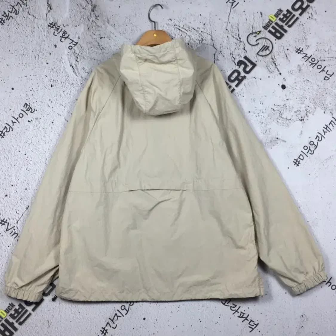 뉴발란스 UNI 에센셜 하프집업 아노락 베이지 L(100) 3800214 상품이미지2