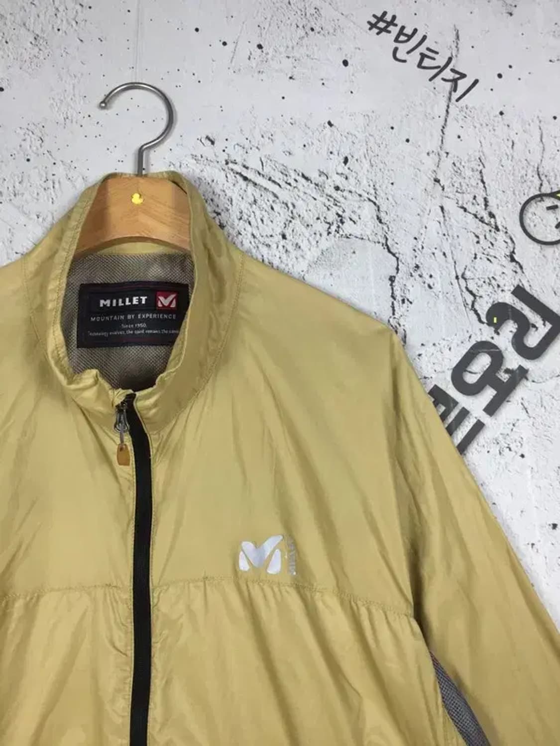 밀레 등산 바람막이 자켓 카멜 100 3800215 상품이미지4