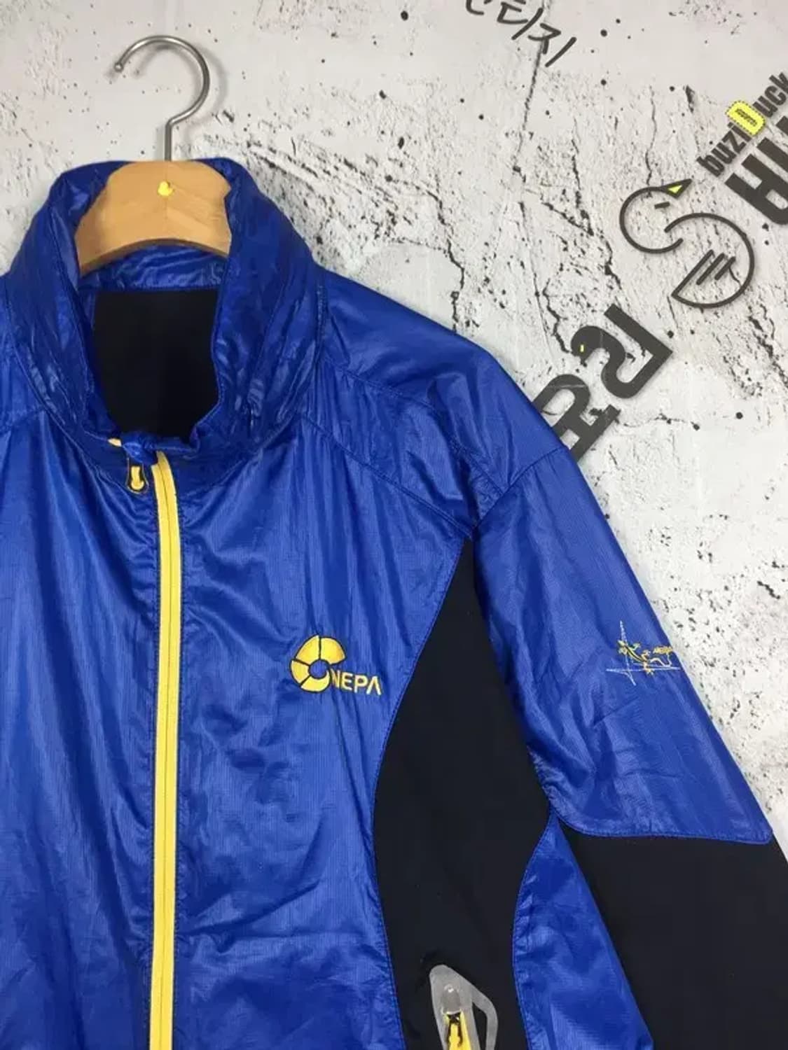 네파 바람막이 아웃도어 등산 방풍 자켓 블루 M 3800216 상품이미지4