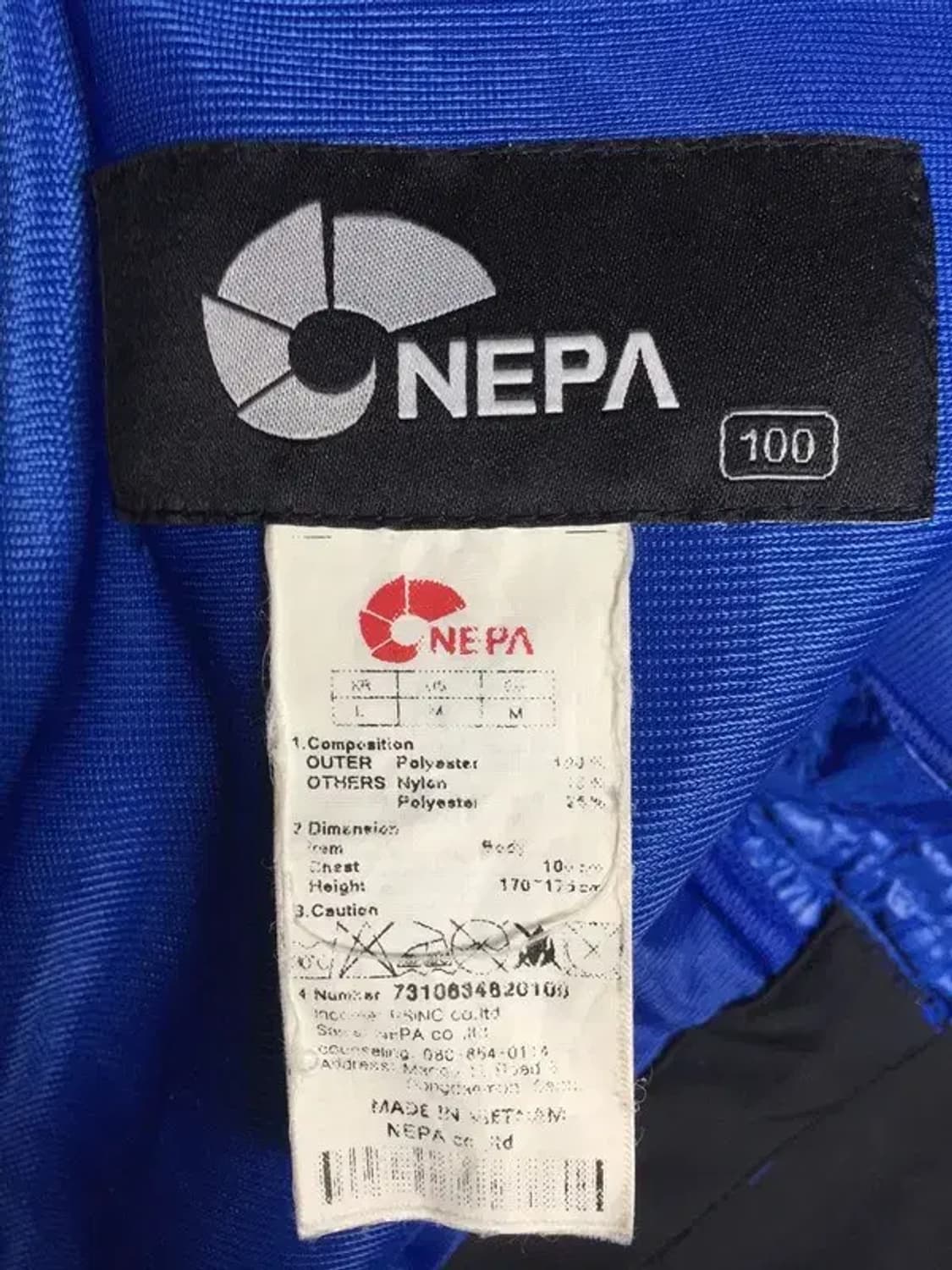 네파 바람막이 아웃도어 등산 방풍 자켓 블루 M 3800216 상품이미지9