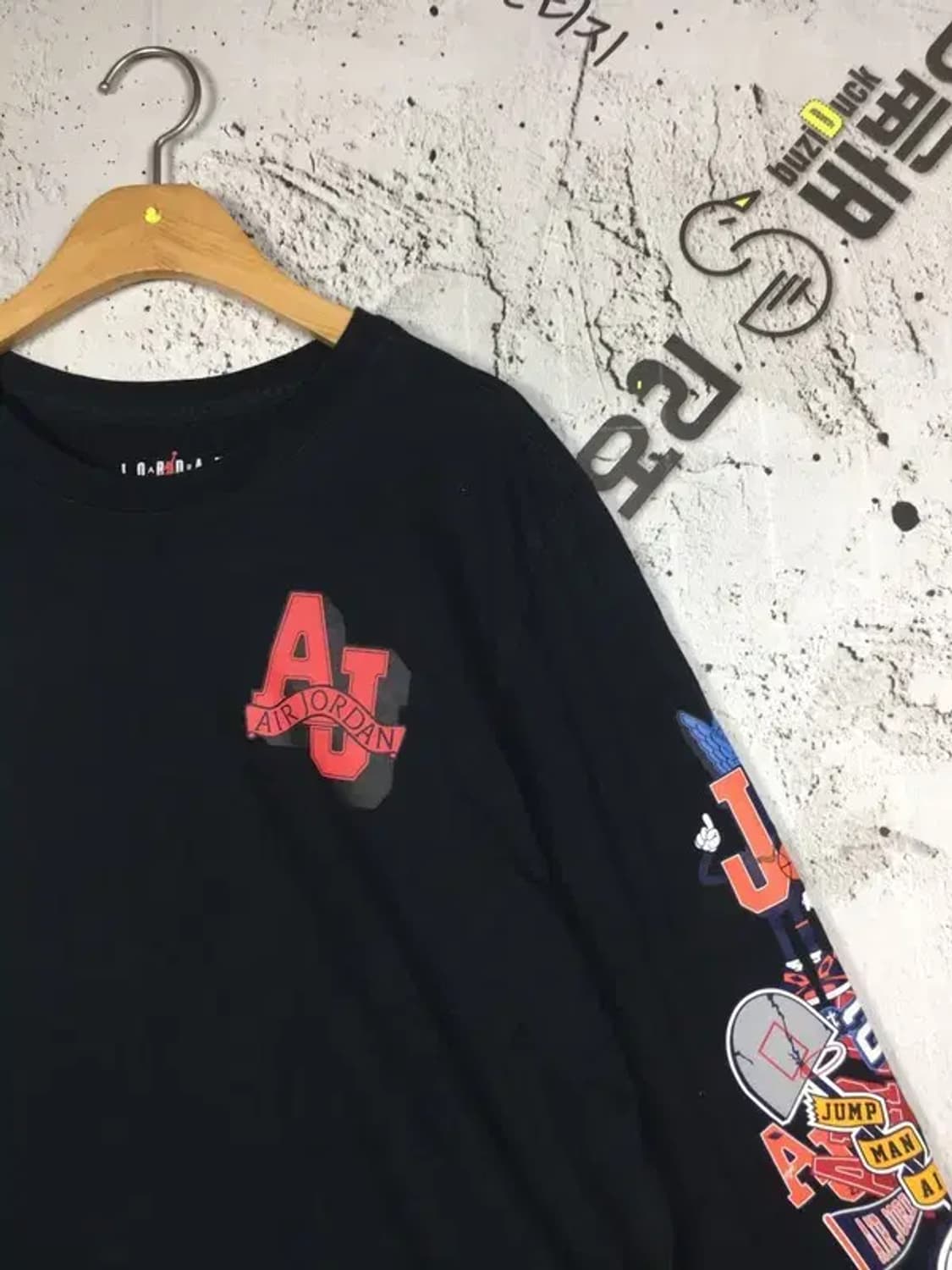 나이키조던 AJ 바시티 롱슬리브 긴팔 티 블랙 XL 2100174 상품이미지4