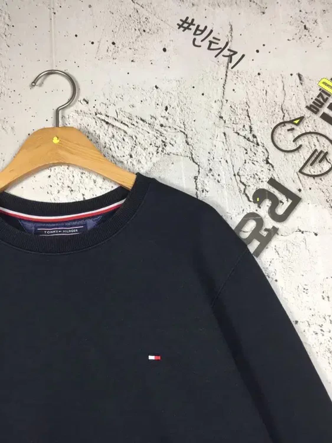 타미힐피거 기모 맨투맨 블랙 S 2200233 상품이미지4