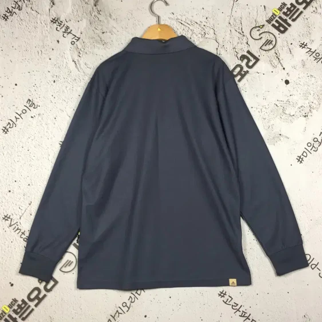 아디다스 기능성 카라 긴팔 티 그레이 L 2100176 상품이미지2