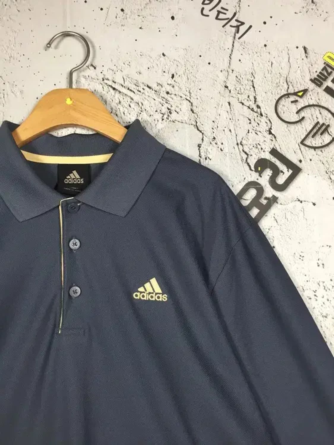 아디다스 기능성 카라 긴팔 티 그레이 L 2100176 상품이미지4