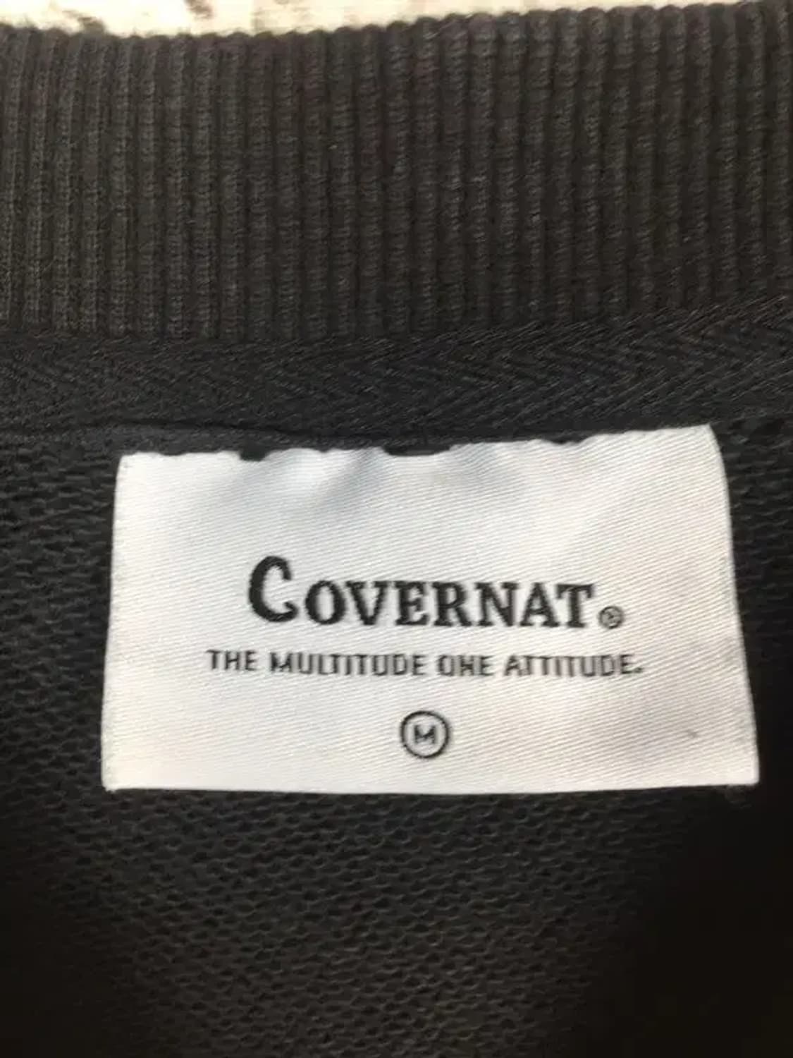 커버낫 심플 로고 맨투맨 블랙 M 2200234 상품이미지8