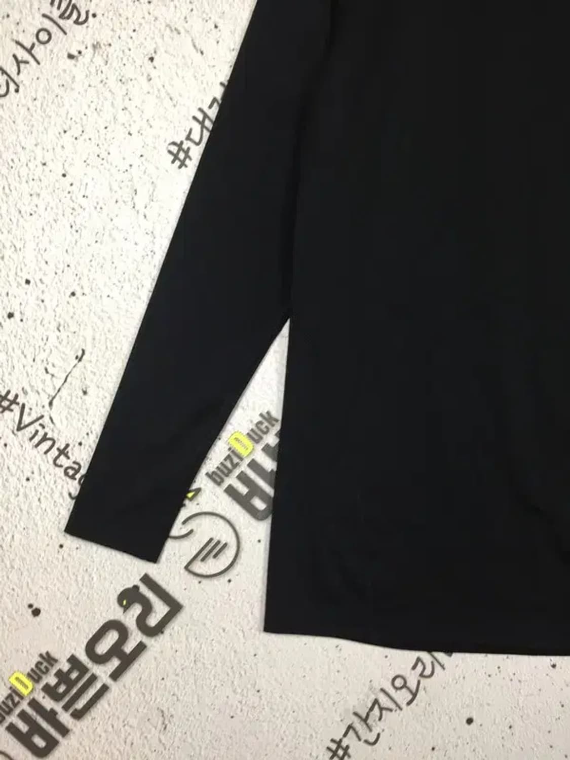 데상트 베이스볼 하프넥 나그람 언더 긴팔 티 블랙 110 2100178 상품이미지5