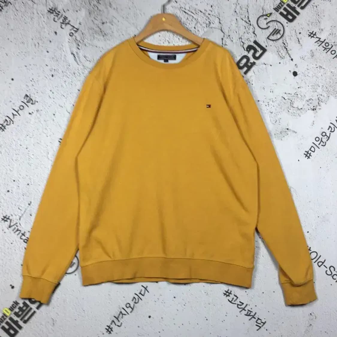 타미힐피거 맨투맨 옐로우 겨자 L 2200236 상품이미지1