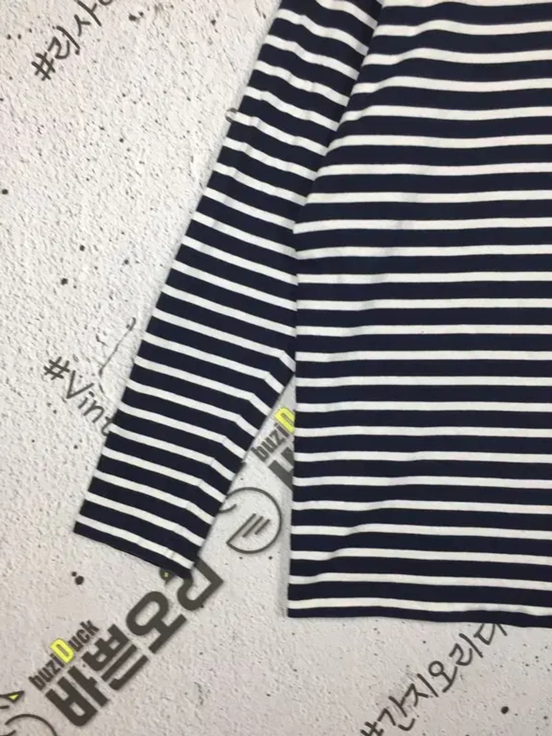 데상트 라운드 롱슬리브 긴팔 티 네이비 M 2100179 상품이미지5