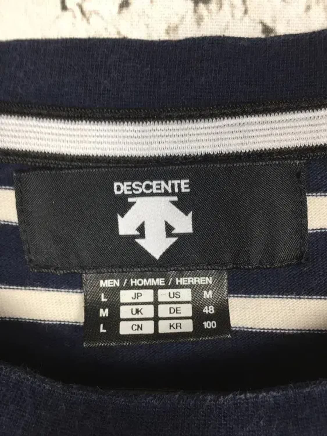 데상트 라운드 롱슬리브 긴팔 티 네이비 M 2100179 상품이미지9