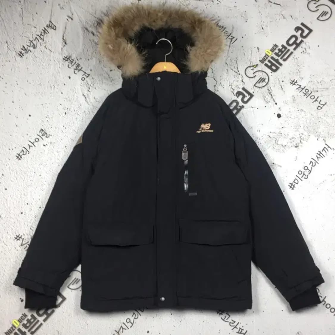 뉴발란스 덕다운 숏 패딩 블랙 90 3400204 상품이미지1