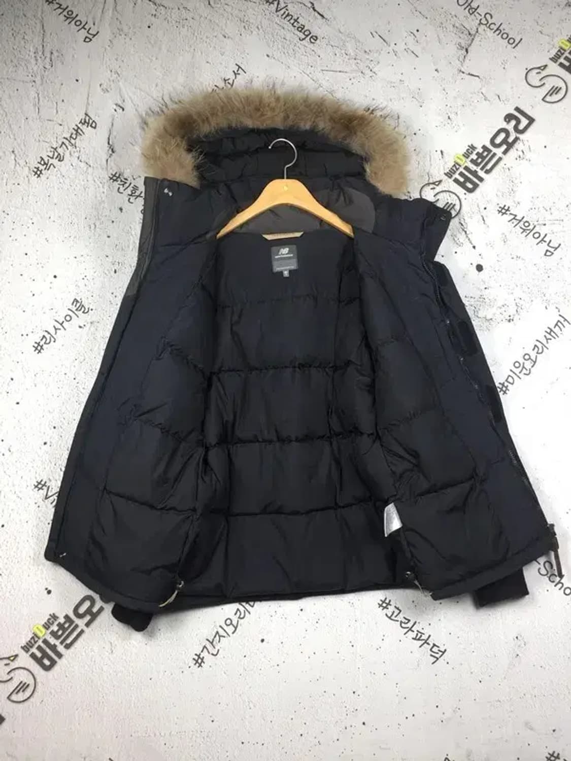 뉴발란스 덕다운 숏 패딩 블랙 90 3400204 상품이미지3