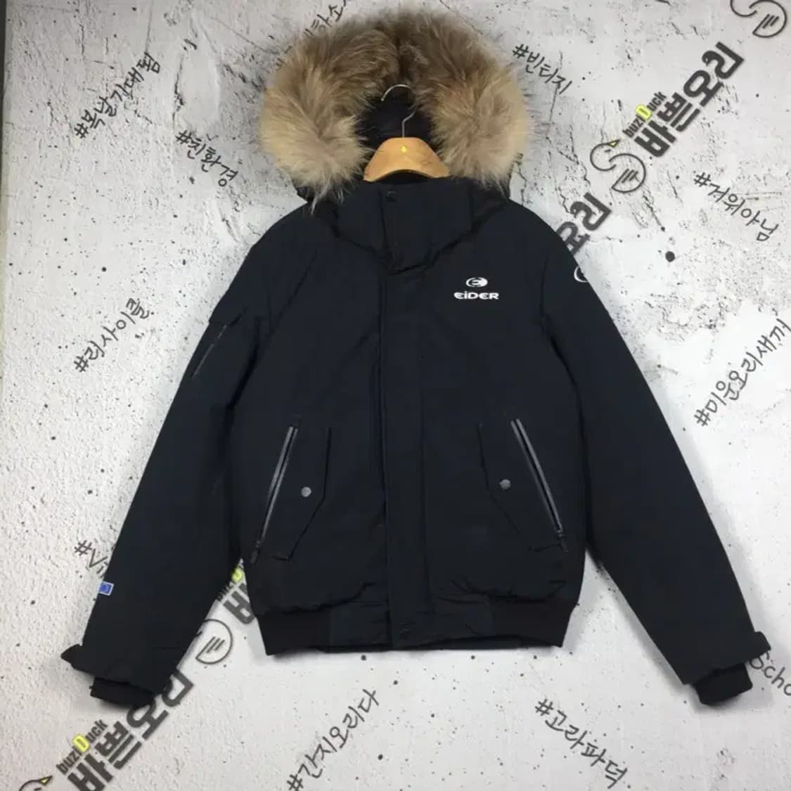 아이더 여성 구스다운 숏 패딩 블랙 XS 3400205 상품이미지1