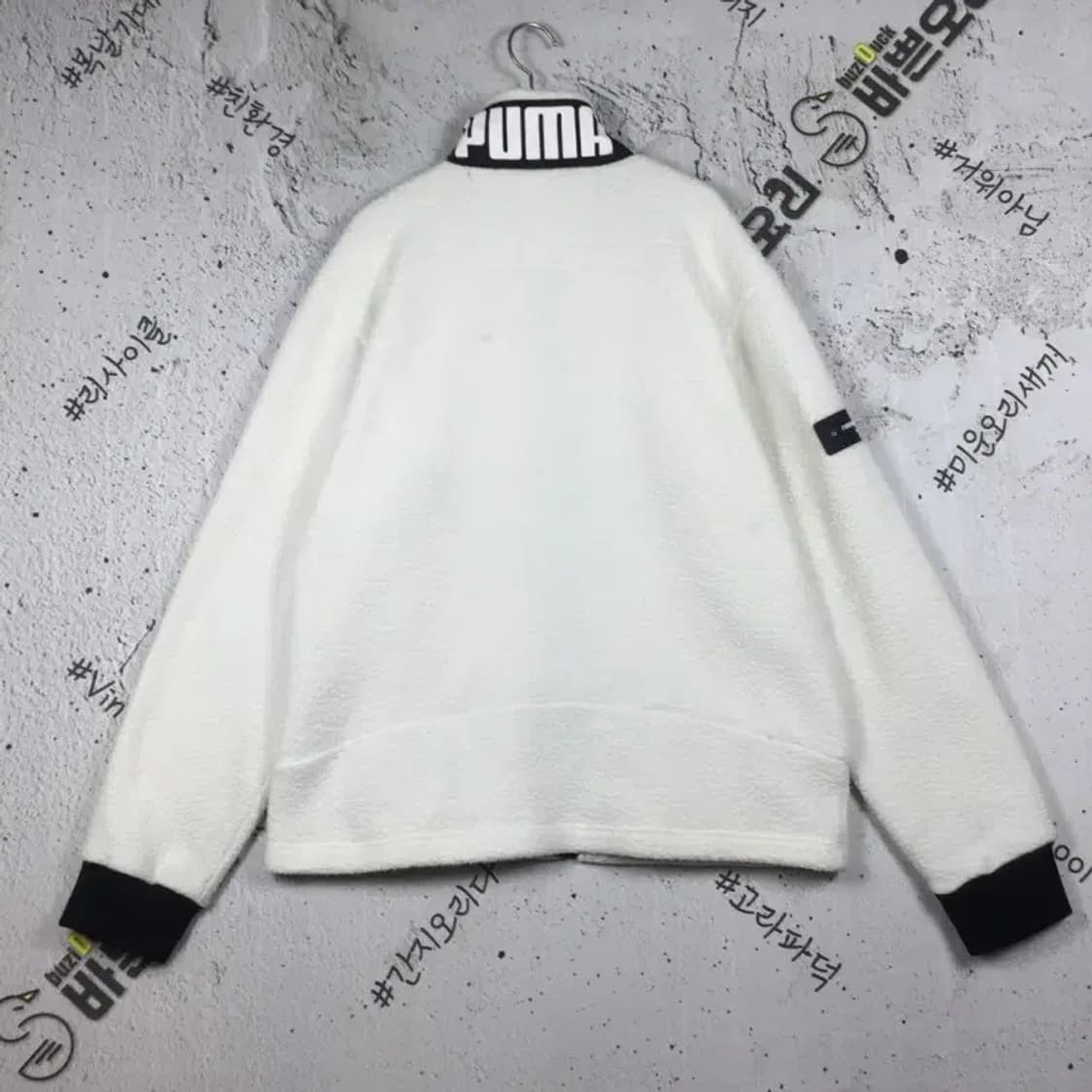 퓨마 주니어 플리스 집업 자켓 점퍼 화이트 180(L) 3400210 상품이미지2