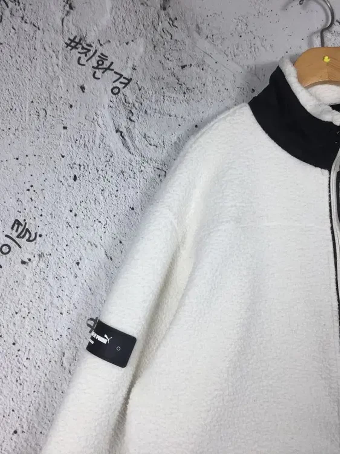 퓨마 주니어 플리스 집업 자켓 점퍼 화이트 180(L) 3400210 상품이미지5