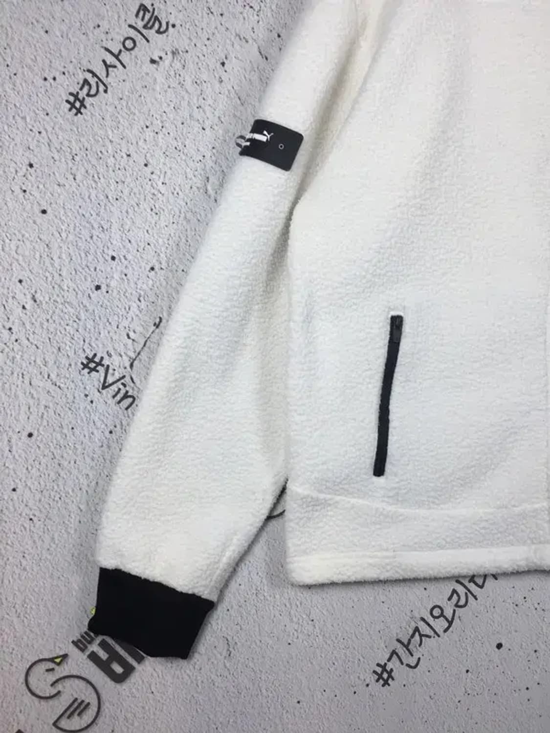 퓨마 주니어 플리스 집업 자켓 점퍼 화이트 180(L) 3400210 상품이미지6