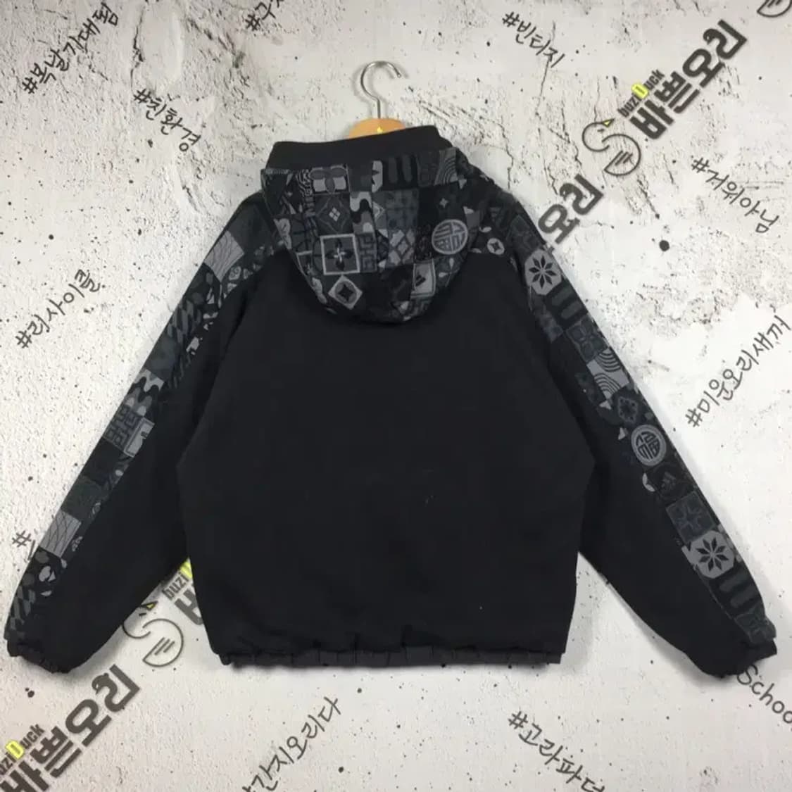 아디다스 양면 후디 스포츠 집업 점퍼 블랙 M 3400212 상품이미지2