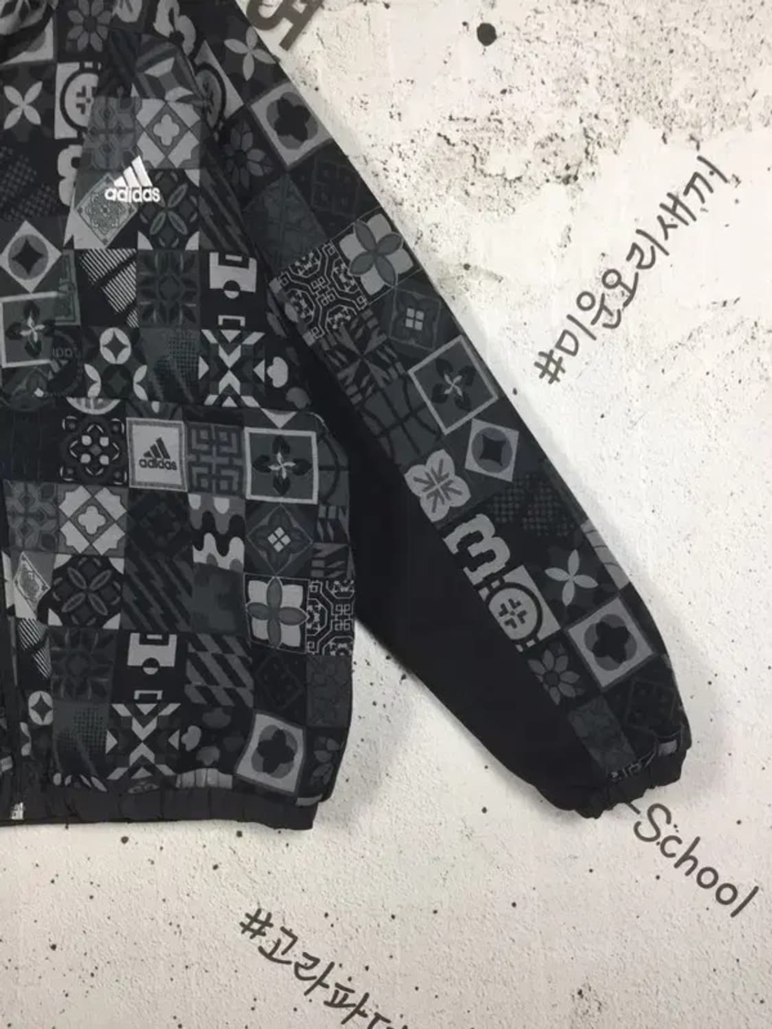 아디다스 양면 후디 스포츠 집업 점퍼 블랙 M 3400212 상품이미지5