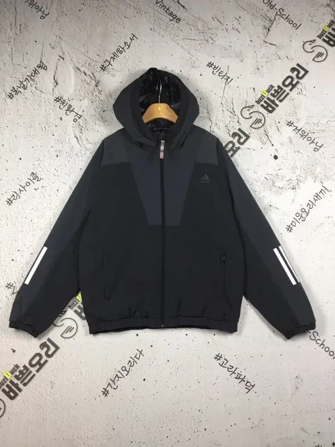 아디다스 양면 후디 스포츠 집업 점퍼 블랙 M 3400212 상품이미지6