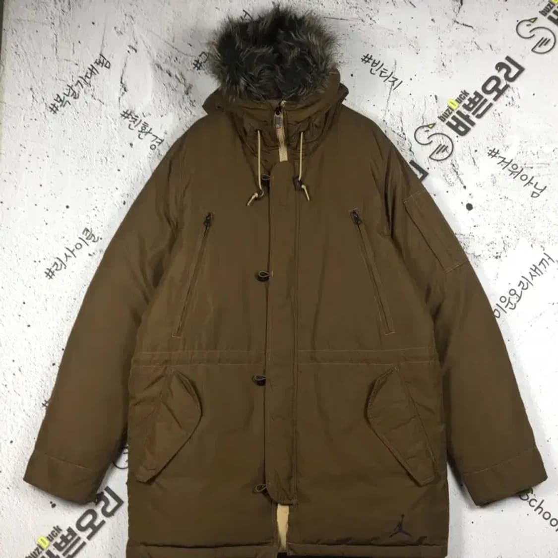 나이키조던 500 덕다운 롱패딩 점퍼 브라운 100 3400207 상품이미지1