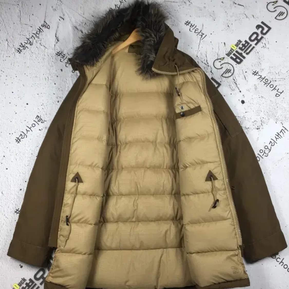 나이키조던 500 덕다운 롱패딩 점퍼 브라운 100 3400207 상품이미지3