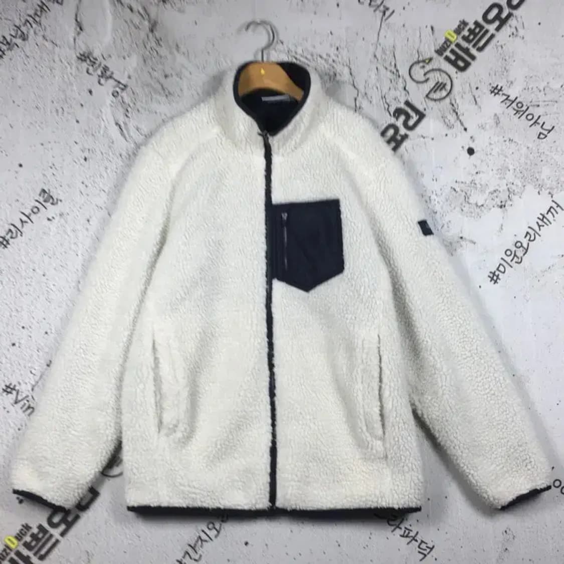 리복 클래식 후리스 집업 자켓 점퍼 화이트 L 3400211 상품이미지1