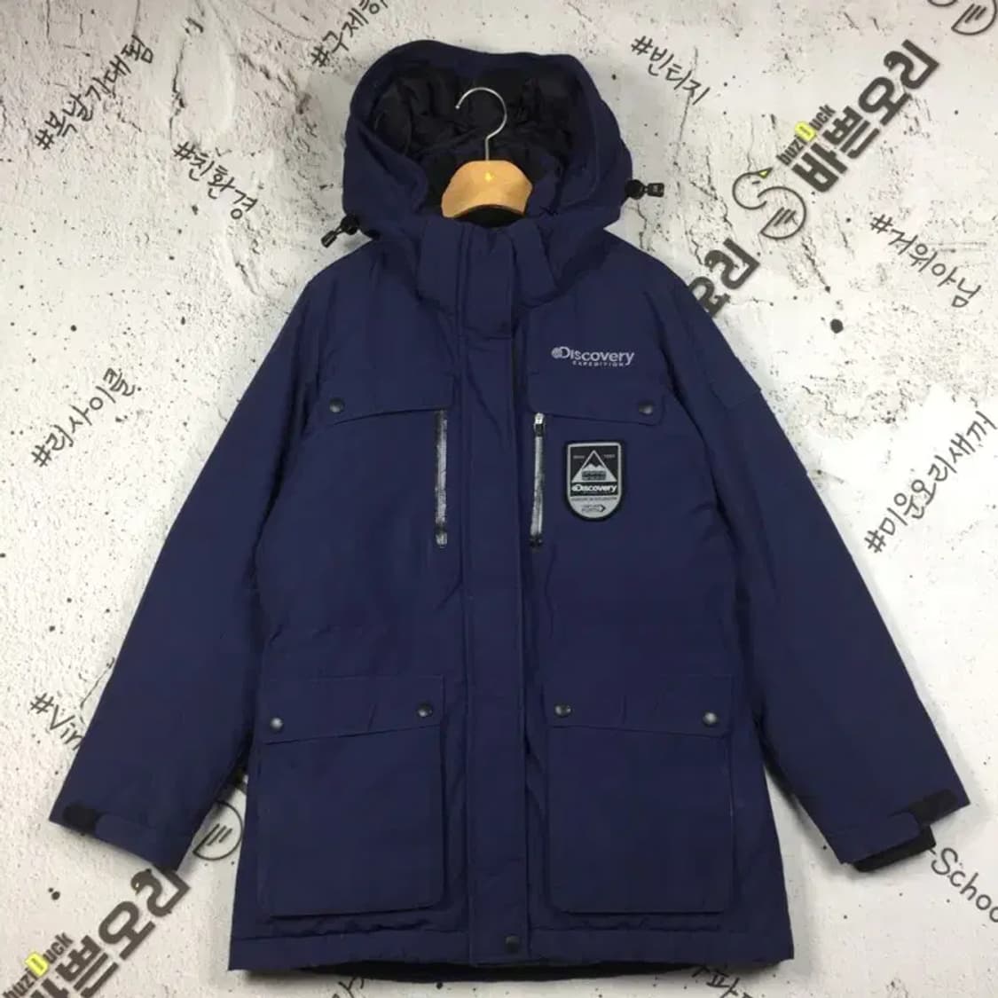 디스커버리 구스다운 패딩 점퍼 네이비 95 3400209 상품이미지1