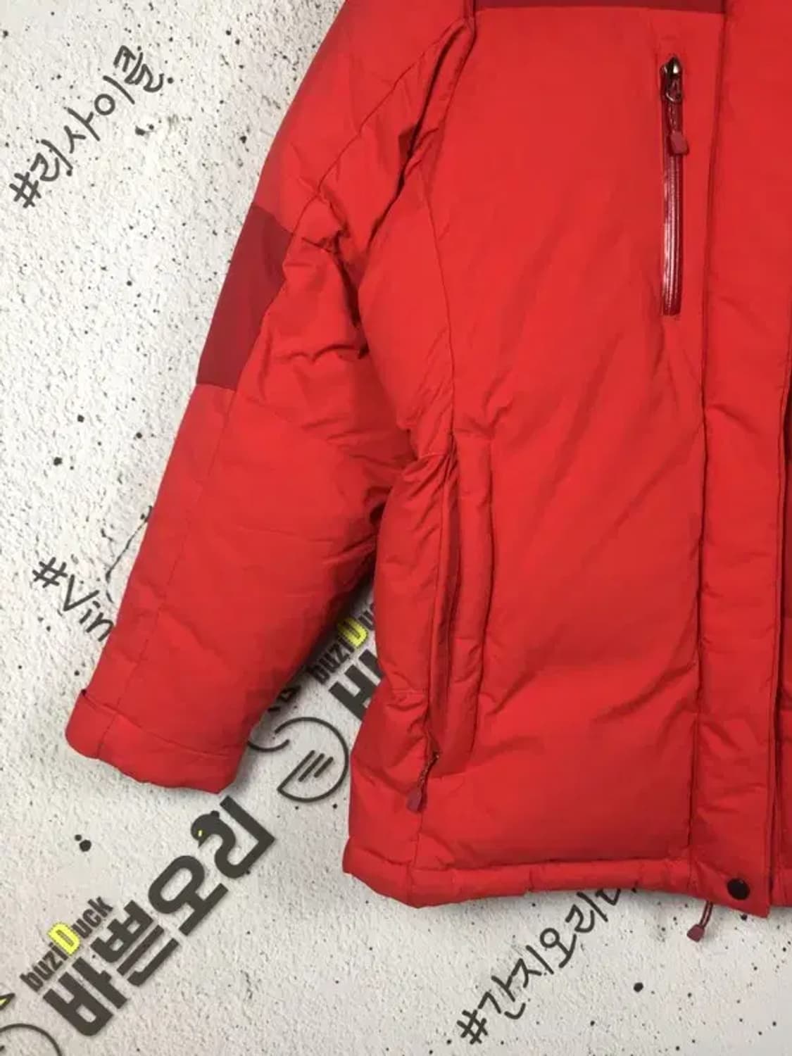 노스페이스 여성 스펙트럼 구스다운 패딩 점퍼 레드 90 3400208 상품이미지5