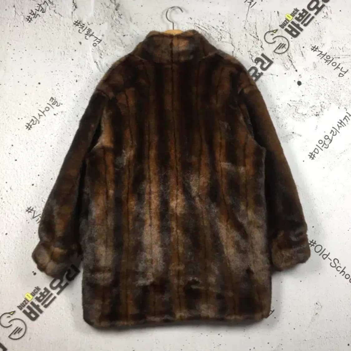 뉴컨트리 페이크퍼 인조 밍크코트 브라운 F 3400220 상품이미지2