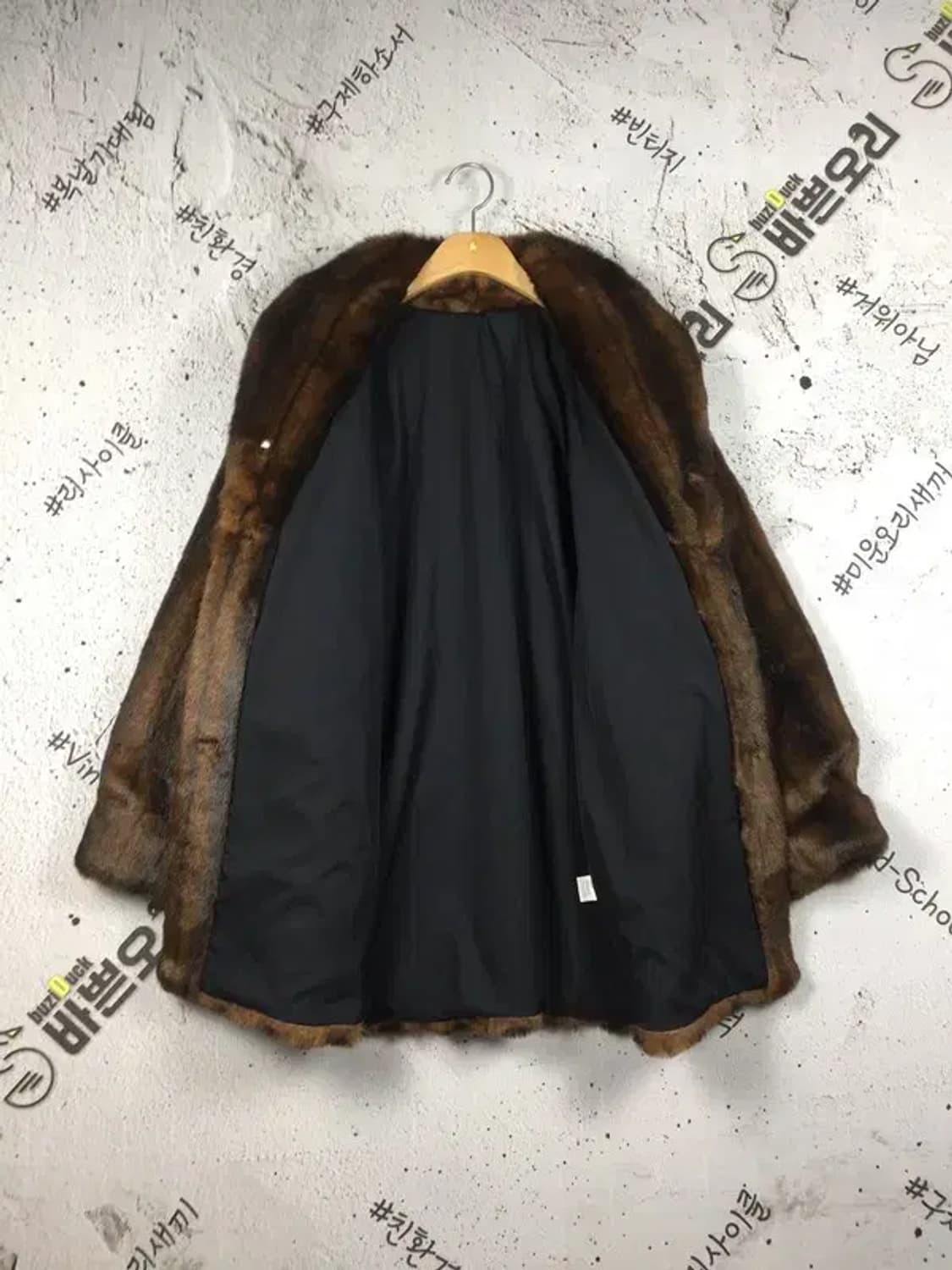 뉴컨트리 페이크퍼 인조 밍크코트 브라운 F 3400220 상품이미지3